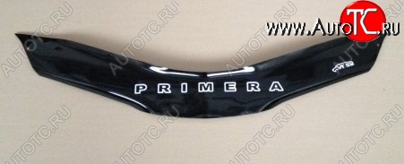 999 р. Дефлектор капота Russtal (короткий) Nissan Primera 3 универсал P12 (2002-2008)  с доставкой в г. Пермь