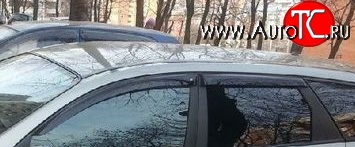 1 059 р. Комплект дефлекторов окон (ветровиков) 4 шт. Russtal Nissan Primera 3 седан P12 (2001-2008)  с доставкой в г. Пермь