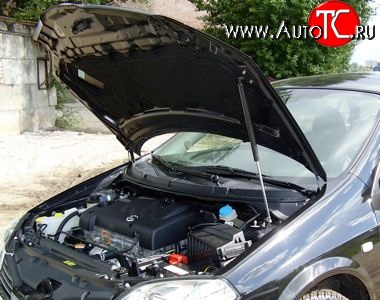 2 969 р. Упор капота Sport Nissan Primera 3 универсал P12 (2002-2008) (с кронштейном)  с доставкой в г. Пермь