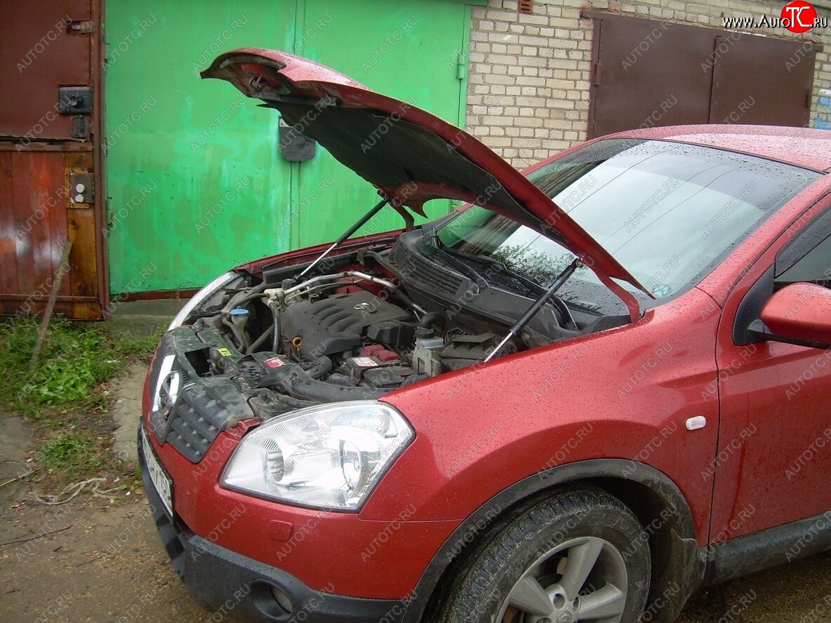 2 049 р. Упоры капота Russtal Nissan Qashqai 1 дорестайлинг (2007-2010)  с доставкой в г. Пермь