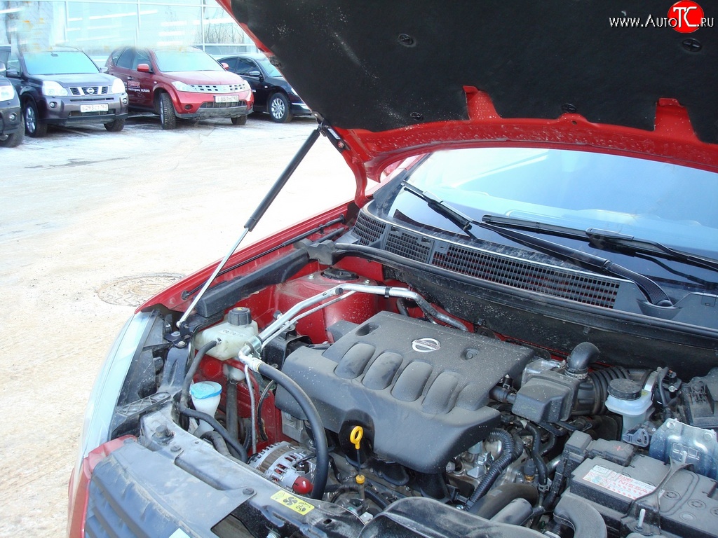 2 969 р. Упор капота Sport Nissan Qashqai 1 дорестайлинг (2007-2010)  с доставкой в г. Пермь