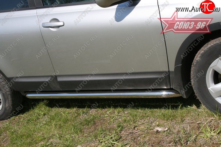 11 069 р. Защита порогов Souz-96 (d60) Nissan Qashqai 1 дорестайлинг (2007-2010)  с доставкой в г. Пермь