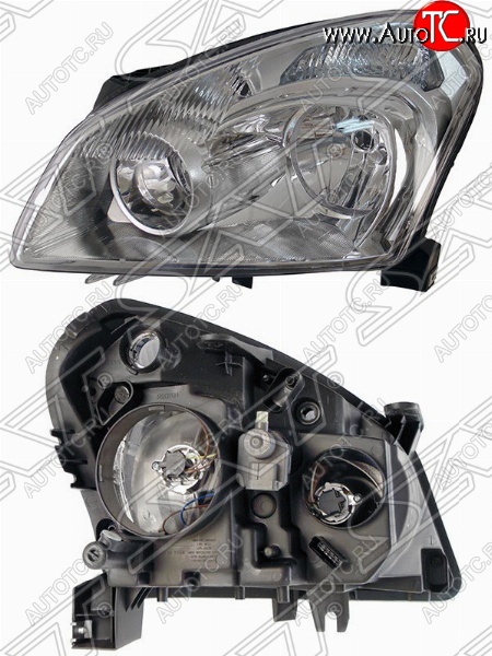 5 299 р. Левая фара передняя SAT (с электрокорректором) Nissan Qashqai 1 дорестайлинг (2007-2010)  с доставкой в г. Пермь