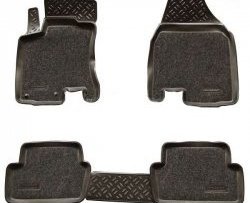 Комплект ковриков в салон Aileron 4 шт. (полиуретан, покрытие Soft) Nissan Qashqai  1 (2007-2010) дорестайлинг