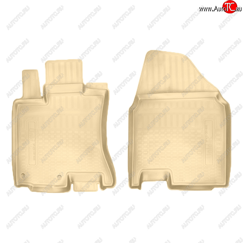 1 779 р. Коврики салона Norplast Unidec (передние)  Nissan Qashqai  1 (2007-2013) дорестайлинг, J10 рестайлинг (Цвет: бежевый)  с доставкой в г. Пермь