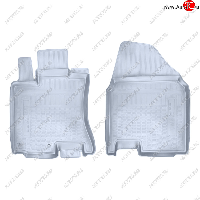 1 779 р. Коврики салона Norplast Unidec (передние)  Nissan Qashqai  1 (2007-2013) дорестайлинг, J10 рестайлинг (Цвет: серый)  с доставкой в г. Пермь
