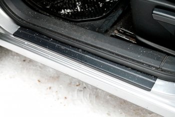 Накладки порожков салона RA Nissan Qashqai 1 J10 рестайлинг (2010-2013) (Задние)