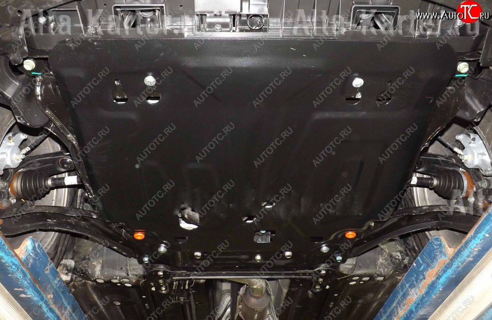 4 099 р. Защита картера двигателя и КПП ALFECO (дв. - все, коробка - все) Nissan Qashqai 2 J11 дорестайлинг (2013-2019)  с доставкой в г. Пермь