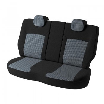 6 799 р. Чехлы для сидений Lord Autofashion Дублин (жаккард) Nissan Qashqai 2 J11 дорестайлинг (2013-2019) (Черный, вставка Стежок серый)  с доставкой в г. Пермь. Увеличить фотографию 2