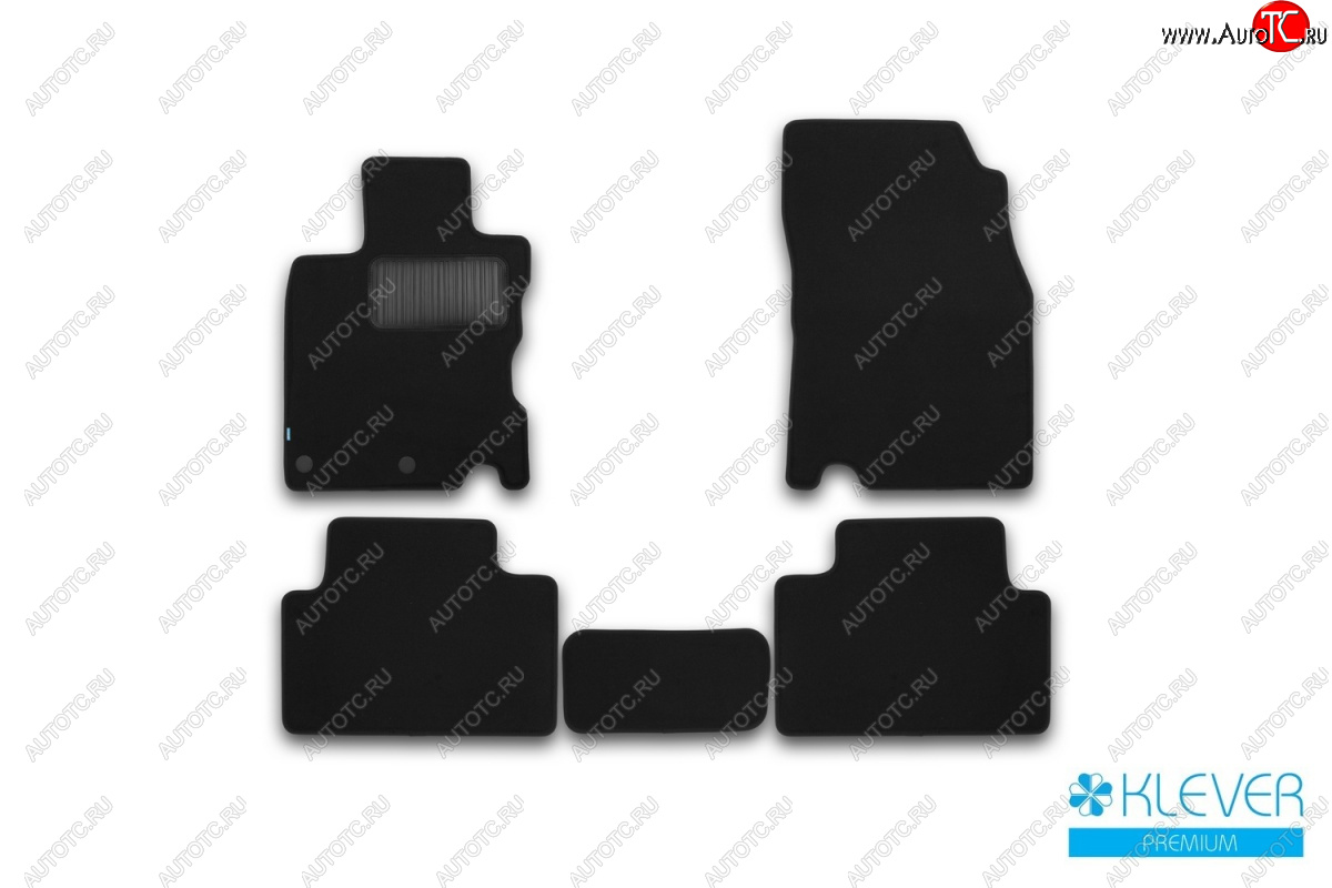9 549 р. Текстильные коврики салона Klever Premium (сборка ЕВ)  Nissan Qashqai  2 (2013-2019) J11 дорестайлинг (Черные)  с доставкой в г. Пермь