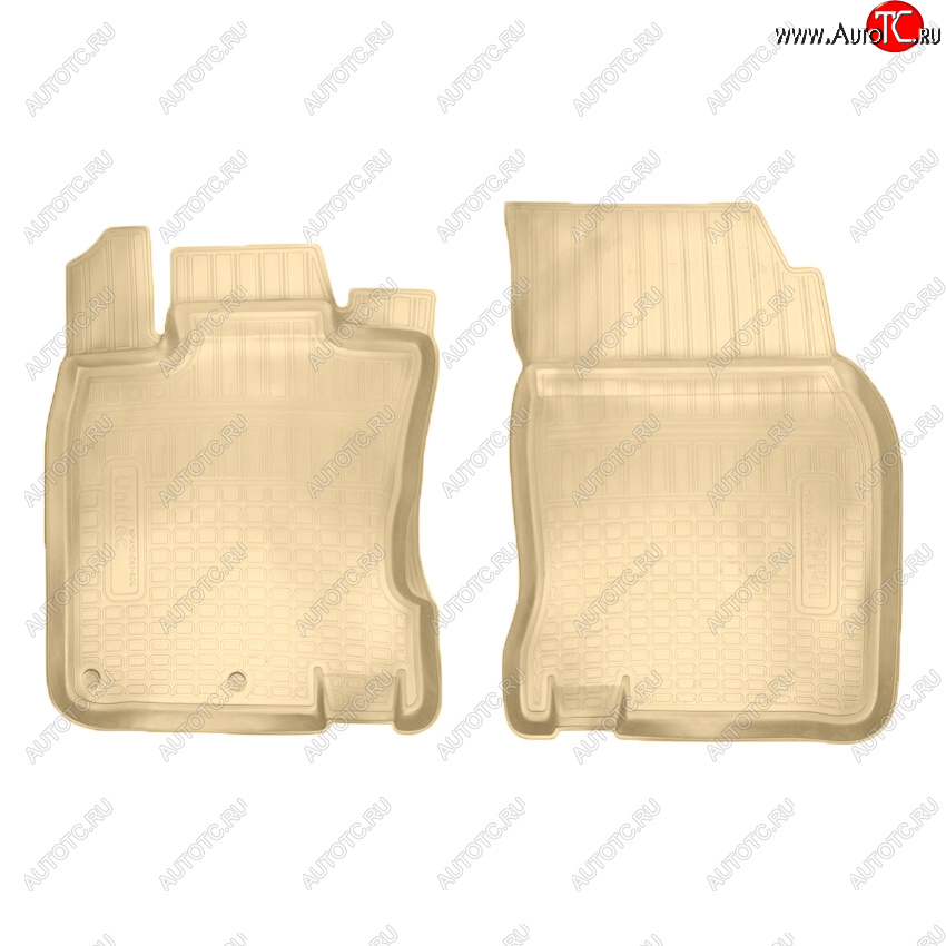 1 779 р. Коврики салона Norplast Unidec (передние)  Nissan Qashqai  2 (2013-2022) J11 дорестайлинг, J11 рестайлинг (Цвет: бежевый)  с доставкой в г. Пермь