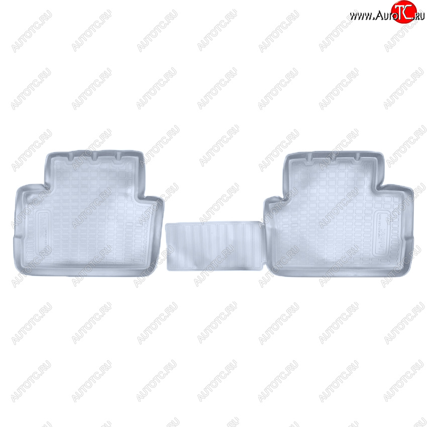 1 169 р. Коврики салона Norplast Unidec (задние)  Nissan Qashqai  2 (2013-2019) J11 дорестайлинг (Цвет: серый)  с доставкой в г. Пермь