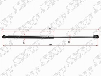 Газовый упор крышки багажника SAT Nissan Qashqai  2 (2017-2022) J11 рестайлинг