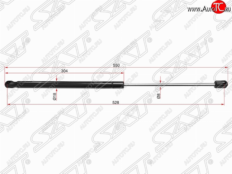 699 р. Газовый упор крышки багажника SAT  Nissan Qashqai  2 (2017-2022) J11 рестайлинг  с доставкой в г. Пермь