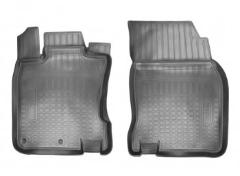 Комплект ковриков в салон Norplast Unidec (передние) Nissan Qashqai 2 J11 рестайлинг (2017-2022) (Цвет: черный)