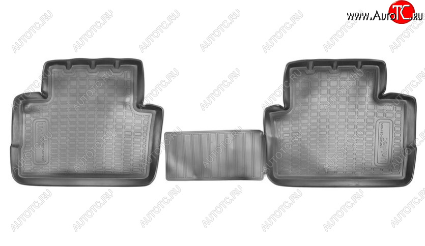 719 р. Комплект ковриков в салон Norplast Unidec (задние) Nissan Qashqai 2 J11 дорестайлинг (2013-2019) (Цвет: черный)  с доставкой в г. Пермь