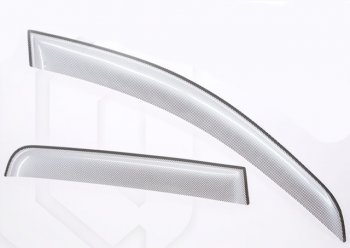 Дефлектор капота CA-Plastiс exclusive Nissan Qashqai +2  1 (2008-2014) J10 дорестайлинг, J10 рестайлинг (Шелкография серебро, Без хром.молдинга)
