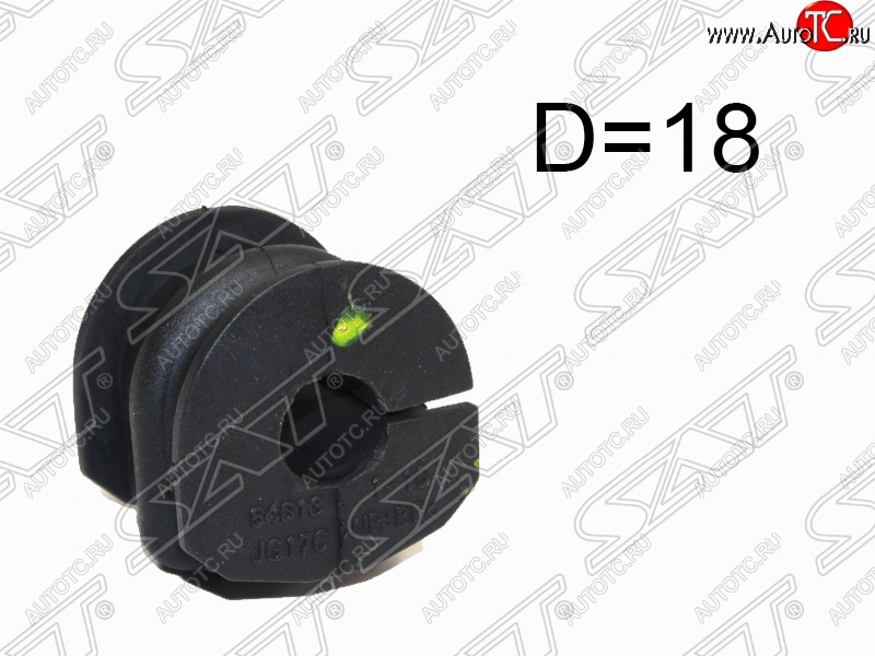 131 р. Резиновая втулка заднего стабилизатора (D=18) SAT Nissan Qashqai 1 J10 рестайлинг (2010-2013)  с доставкой в г. Пермь
