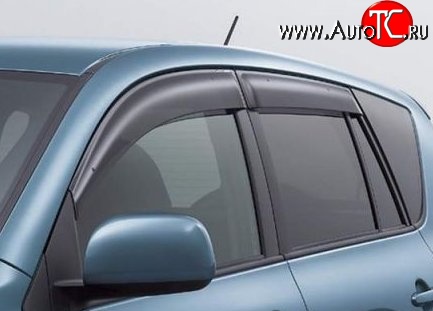 999 р. Комплект дефлекторов окон (ветровиков) 4 шт. Russtal Nissan Qashqai +2 1 J10 дорестайлинг (2008-2010)  с доставкой в г. Пермь