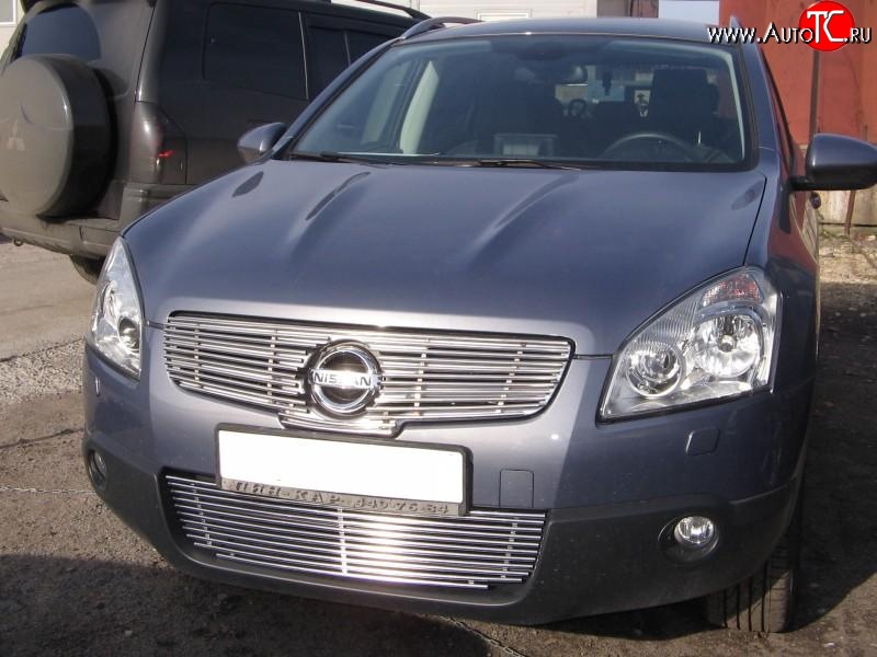 5 599 р. Декоративная вставка решетки радиатора Berkut Nissan Qashqai +2 1 J10 дорестайлинг (2008-2010)  с доставкой в г. Пермь
