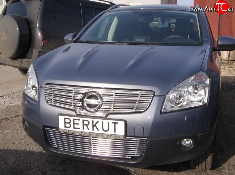 4 799 р. Декоративная вставка воздухозаборника Berkut Nissan Qashqai +2 1 J10 дорестайлинг (2008-2010)  с доставкой в г. Пермь