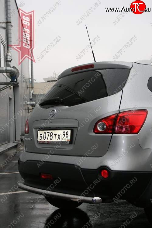8 099 р. Защита заднего бампера Souz-96 (d60) Nissan Qashqai +2 1 J10 дорестайлинг (2008-2010)  с доставкой в г. Пермь
