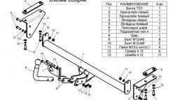 7 499 р. Фаркоп Лидер Плюс  Nissan Qashqai  1 - Qashqai +2  1 (Без электропакета)  с доставкой в г. Пермь. Увеличить фотографию 3