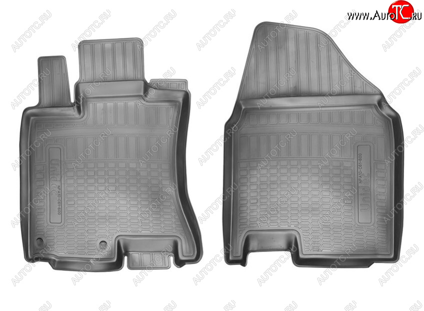 1 379 р. Комплект ковриков в салон Norplast Unidec (передние)  Nissan Qashqai  1 (2007-2013) дорестайлинг, J10 рестайлинг (Цвет: черный)  с доставкой в г. Пермь