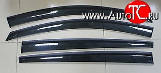 999 р. Комплект дефлекторов окон (ветровиков) 4 шт. Russtal Nissan Qashqai 1 J10 рестайлинг (2010-2013)  с доставкой в г. Пермь