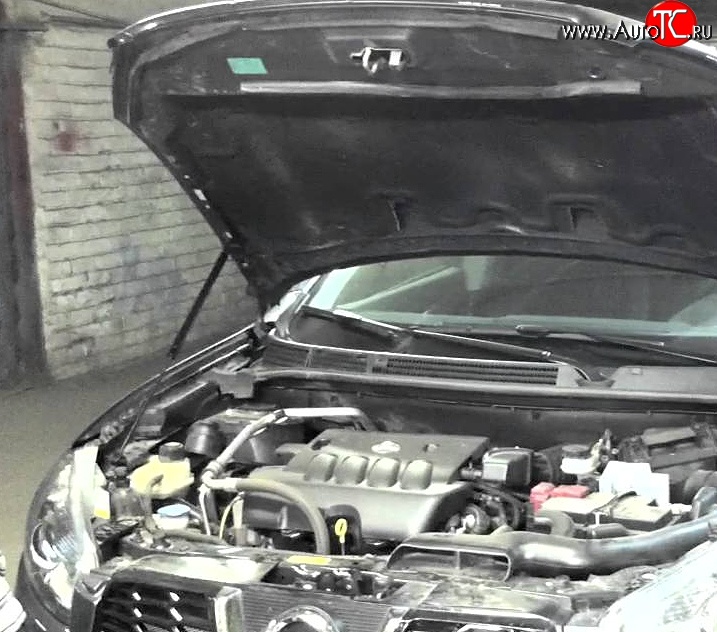 2 969 р. Упор капота Sport Nissan Qashqai 1 J10 рестайлинг (2010-2013)  с доставкой в г. Пермь