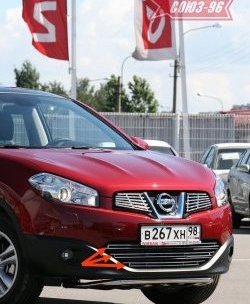 Декоративный элемент воздухозаборника Souz-96 (d10) Nissan Qashqai  1 (2010-2013) J10 рестайлинг