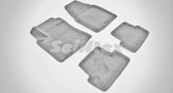 Износостойкие коврики в салон 3D NISSAN QASHQAI серые (компл) Nissan Qashqai  1 (2010-2013) J10 рестайлинг