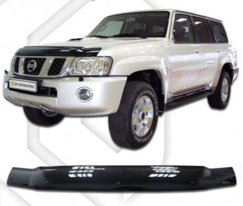 Дефлектор капота CA-Plastiс Nissan Safari  Y61 (1997-1999) 5 дв. дорестайлинг