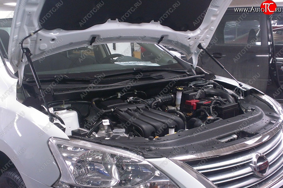 2 199 р. Газовые упоры капота Berkut Nissan Sentra 7 B17 (2014-2017)  с доставкой в г. Пермь