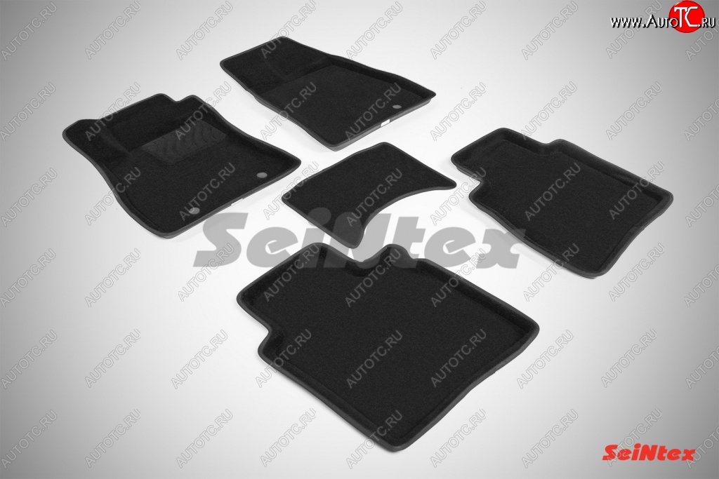 5 699 р. Износостойкие коврики в салон 3D NISSAN SENTRATIIDA черные (компл) Nissan Sentra 7 B17 (2014-2017)  с доставкой в г. Пермь
