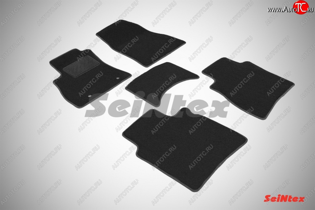 2 999 р. Износостойкие коврики в салон SeiNtex Premium LUX 4 шт. (ворсовые) Nissan Sentra 7 B17 (2014-2017)  с доставкой в г. Пермь