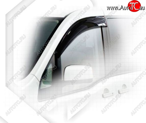 2 079 р. Дефлектор капота CA-Plastic  Nissan Serena  2 (2001-2005) (Classic черный, Без надписи)  с доставкой в г. Пермь