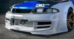 24 599 р. Передний бампер Rocket Banny  Nissan Skyline  R33 (1993-1998) (Неокрашенный)  с доставкой в г. Пермь. Увеличить фотографию 2