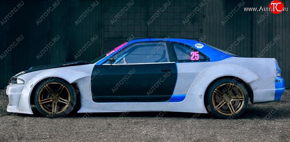 21 799 р. Пороги накладки Rocket Banny  Nissan Skyline  R33 (1993-1998) (Неокрашенные)  с доставкой в г. Пермь