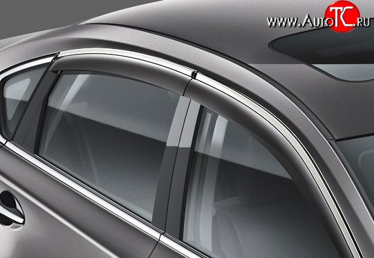 999 р. Комплект дефлекторов окон (ветровиков) 4 шт. Russtal Nissan Teana 3 L33 дорестайлинг (2014-2020)  с доставкой в г. Пермь
