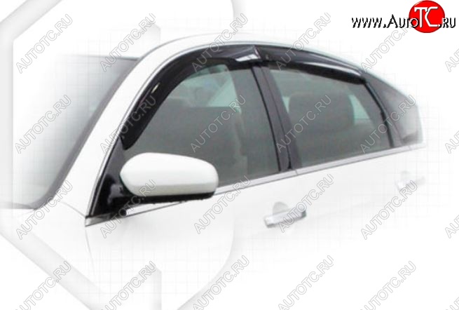 1 999 р. Дефлектора окон CA-Plastiс  Nissan Teana  1 J31 (2003-2005) дорестайлинг (Classic полупрозрачный, Без хром.молдинга)  с доставкой в г. Пермь