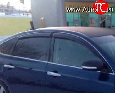 999 р. Комплект дефлекторов окон (ветровиков) 4 шт. Russtal Nissan Teana 2 J32 дорестайлинг (2008-2011)  с доставкой в г. Пермь