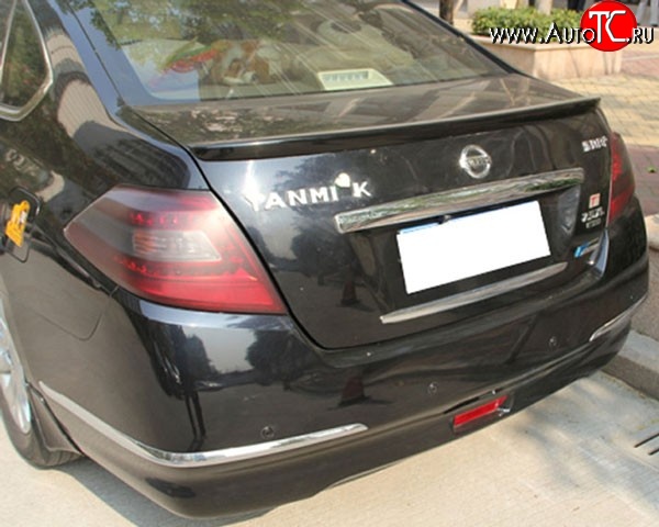 2 469 р. Лип спойлер M-VRS Nissan Teana 2 J32 дорестайлинг (2008-2011) (Неокрашенный)  с доставкой в г. Пермь