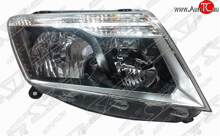 8 349 р. Правая передняя фара SAT (темный хром) Nissan Terrano D10 рестайлинг (2016-2022)  с доставкой в г. Пермь