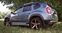 Накладки колесных арок RA (короткие, комплект) Renault Duster HS дорестайлинг (2010-2015) (Поверхность шагрень)