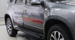 4 099 р. Накладки дверей RA (комплект) Nissan Terrano D10 рестайлинг (2016-2022) (Поверхность шагрень)  с доставкой в г. Пермь. Увеличить фотографию 2