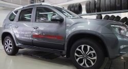4 099 р. Накладки дверей RA (комплект) Nissan Terrano D10 рестайлинг (2016-2022) (Поверхность шагрень)  с доставкой в г. Пермь. Увеличить фотографию 3