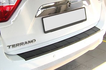 1 059 р. Накладка защитная на задний бампер Petroil Tuning  Nissan Terrano  D10 (2013-2022) дорестайлинг, рестайлинг (Текстурная поверхность)  с доставкой в г. Пермь. Увеличить фотографию 3