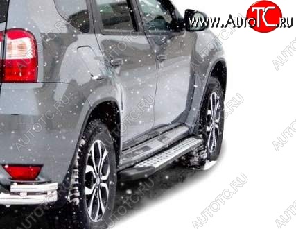 22 499 р. Порожки для ног Бумер (алюминий) Nissan Terrano D10 рестайлинг (2016-2022)  с доставкой в г. Пермь