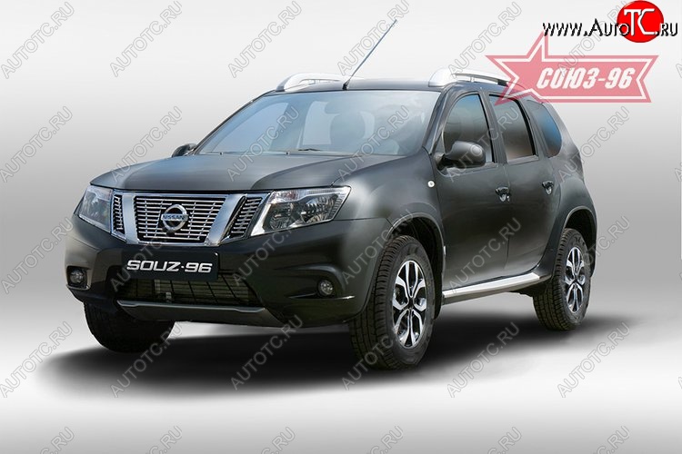 4 994 р. Декоративные элементы решетки радиатора Souz-96 (d10) Nissan Terrano D10 дорестайлинг (2013-2016)  с доставкой в г. Пермь